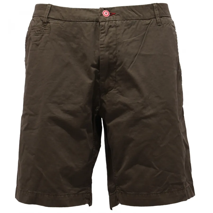 2474Y bermuda uomo GAUDI' JEANS green cotton short pant