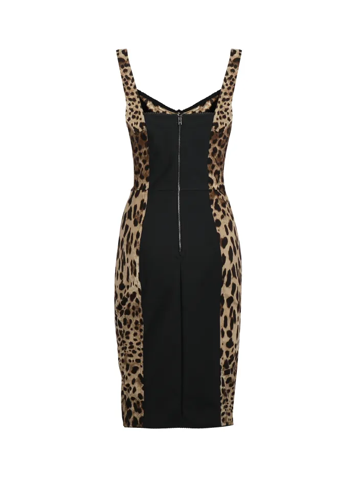 Abito corsetteria stampa leopardo