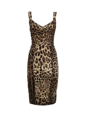 Abito corsetteria stampa leopardo