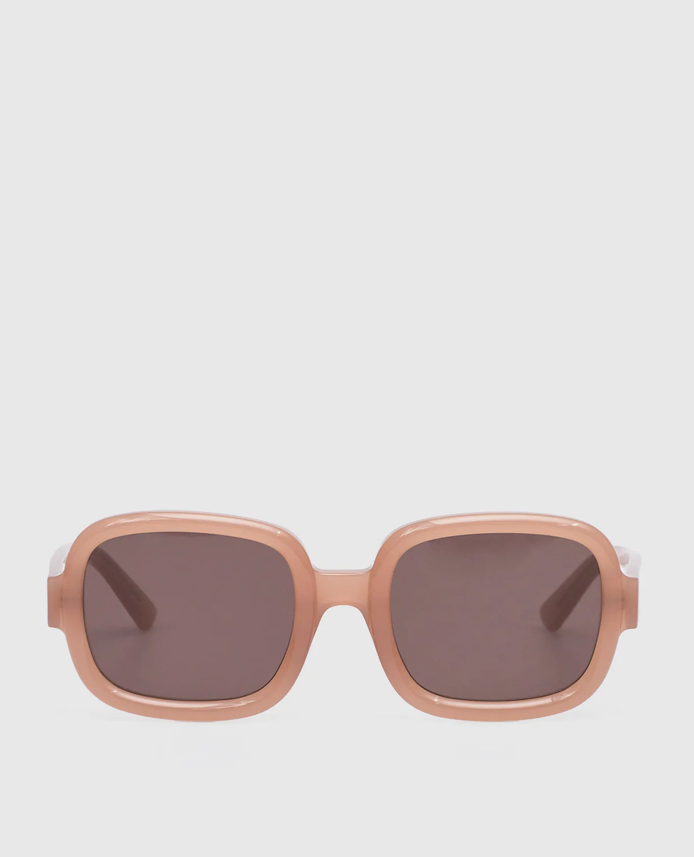 AMBUSH Occhiali da sole con logo Mylz di colore beige BERI005F22PLA001