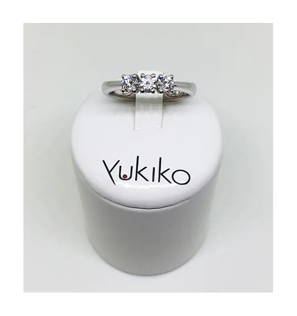 Anello Yukiko diamanti in oro bianco lid5099y020g4