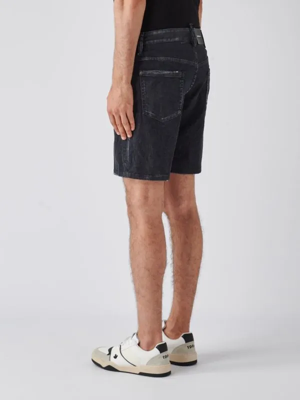 Bermuda uomo Dsquared2 Marine Short in cotone stretch Nero
