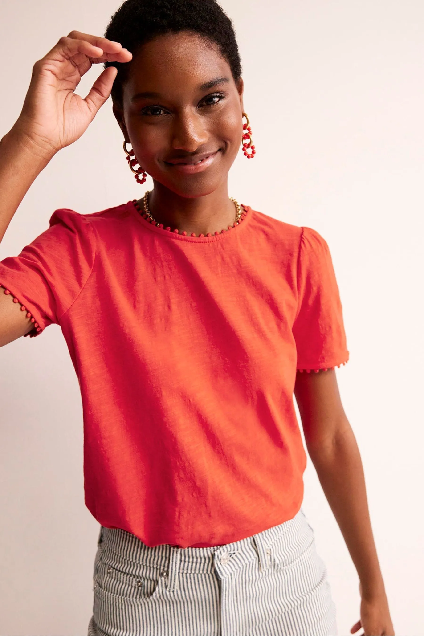 Boden Ali Jersey 100% Cotton T-Shirt    
