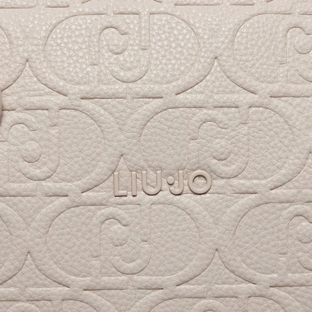 BORSA A MANO LIU JO IN ECO PELLE CON TRACOLLA BEIGE AA4080 E0003 TRUE CHAMPAGNE