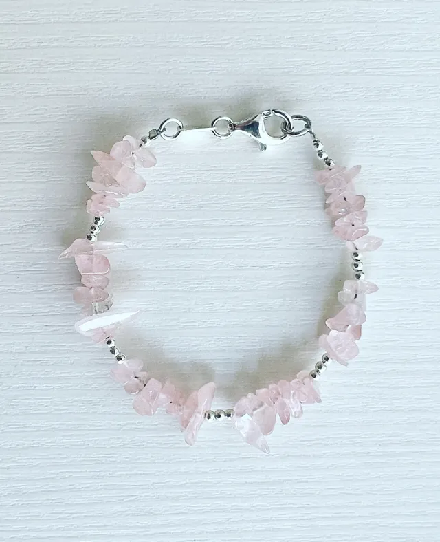 BRACCIALE  QUARZO ROSA