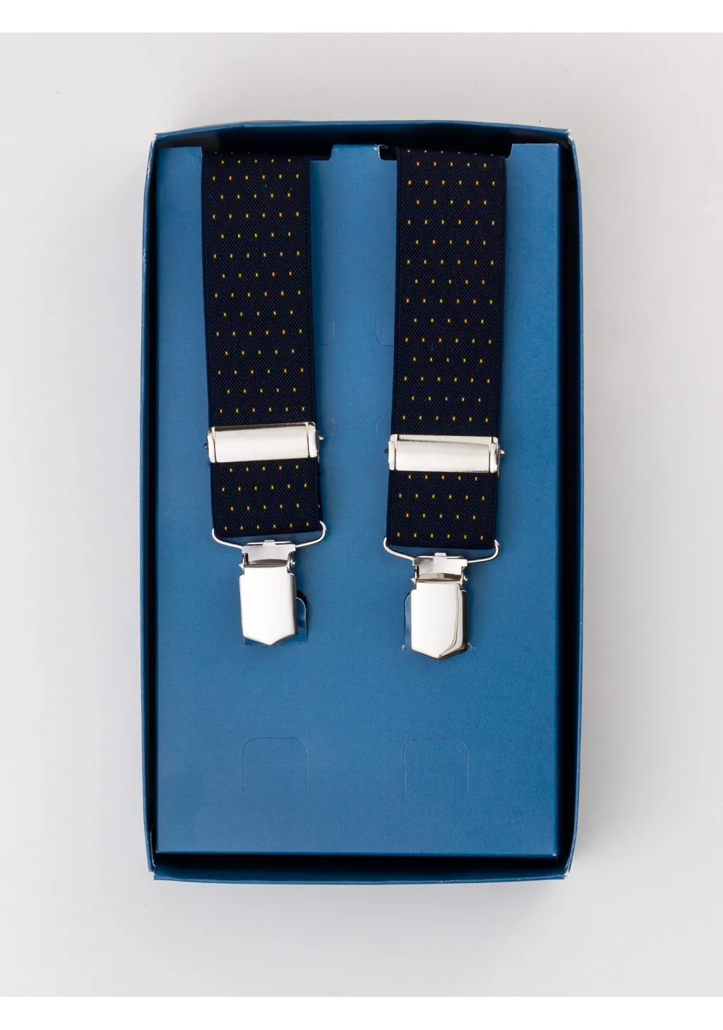 BRETELLE POIS GENTLEMAN BLU GIALLO