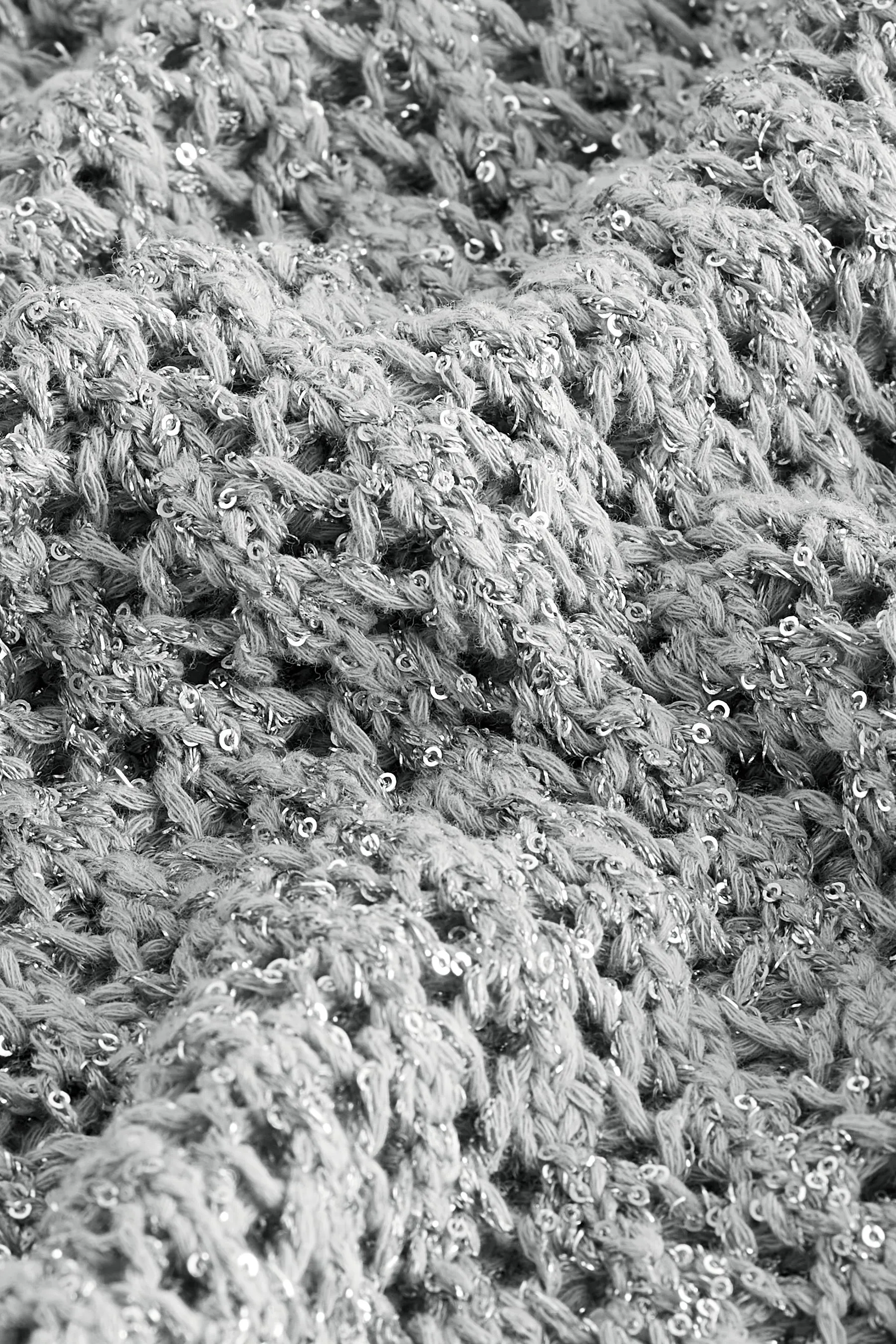 Canotta Paillettes lavorata a maglia