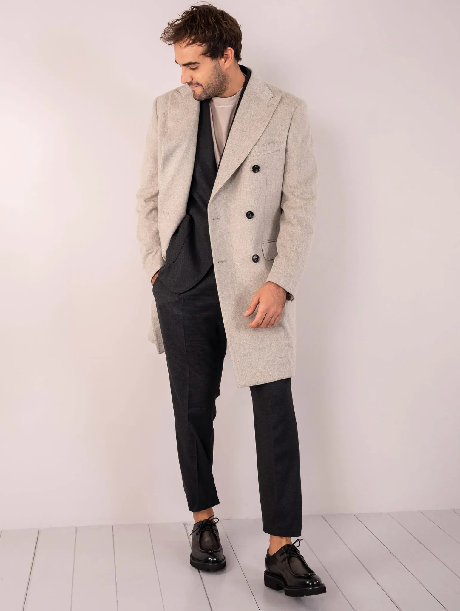 Cappotto Four Stroke Puro Cashmere Loro PianaTortora