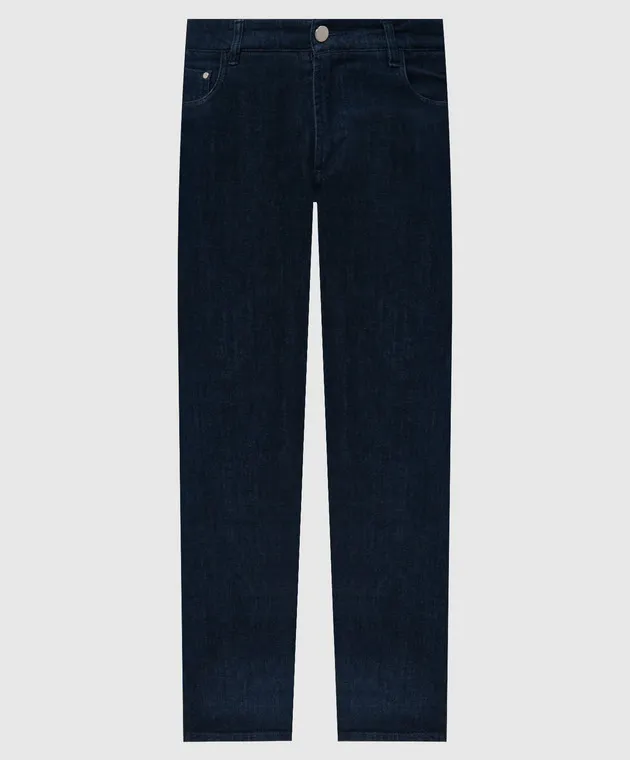 Cashmere&Whiskey Jeans blu con logo SAPRIC781