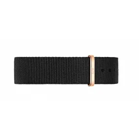Cinturino Orologio Uomo Cornwall Nero 18mm Daniel Wellington
