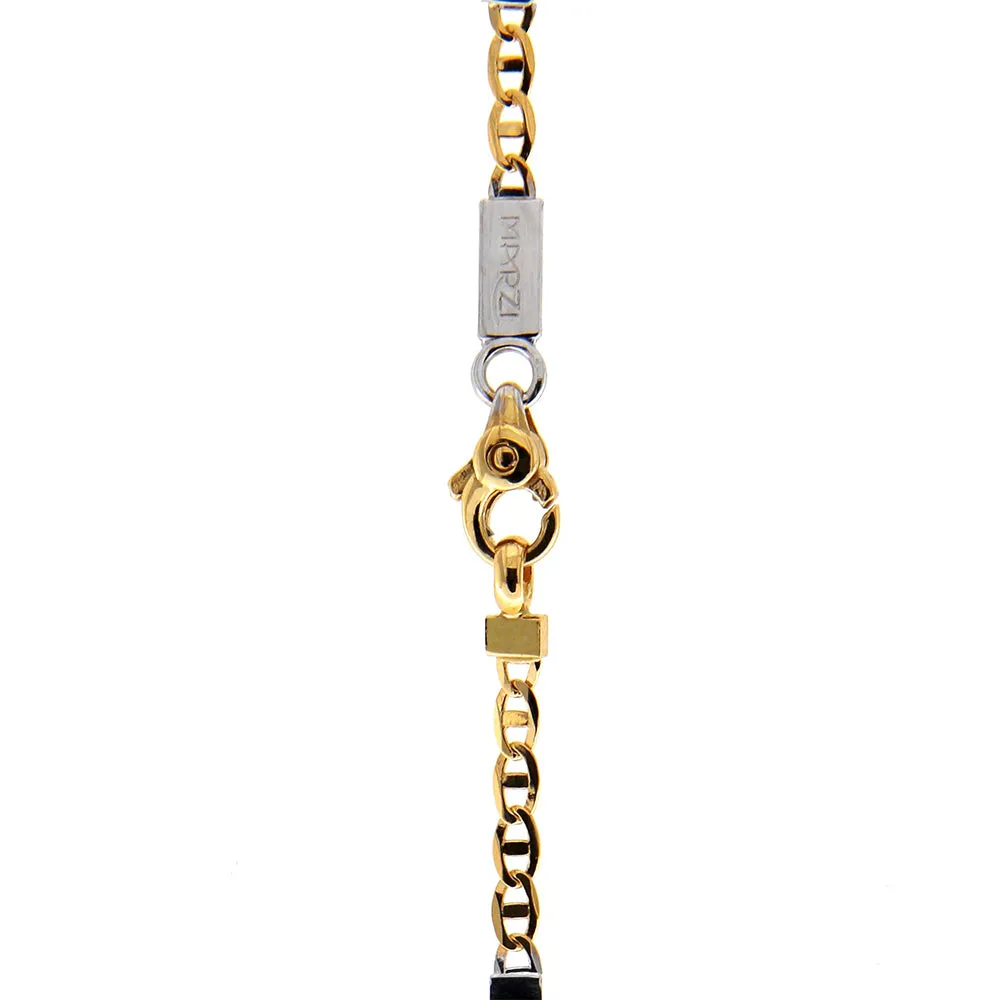 Collana Bambino in Oro Giallo Diamantato Marzi