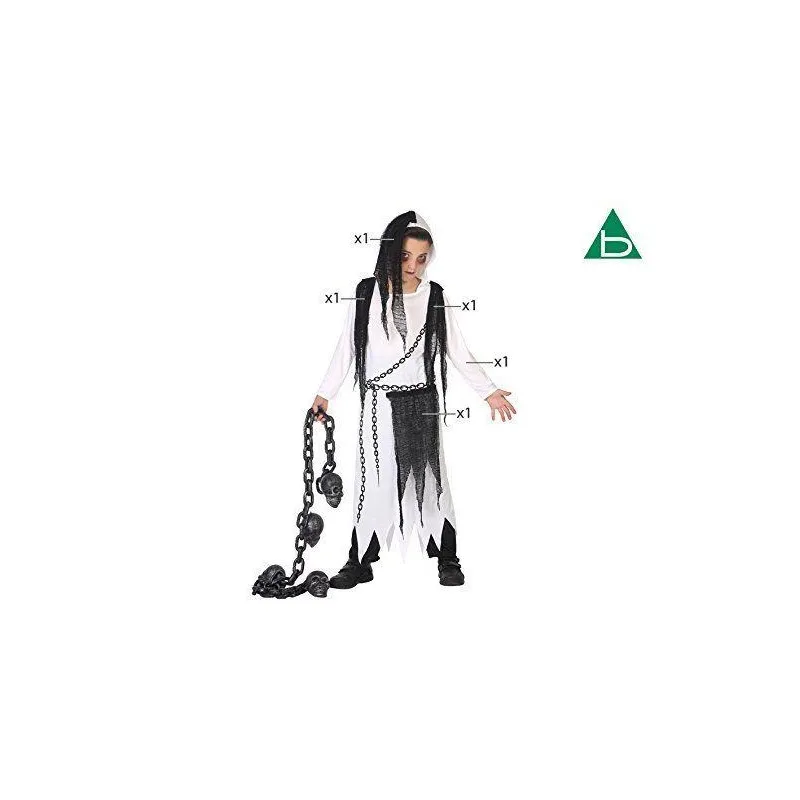 Costume fantasma bambino bianco