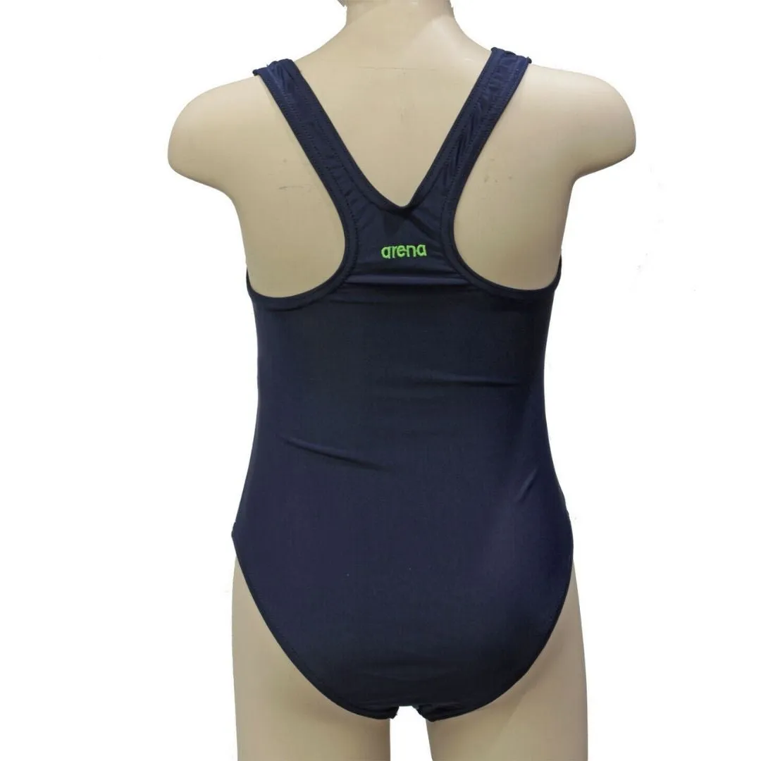Costume piscina da bambina Arena blu e verde