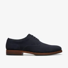 Craft James Tie Pelle scamosciata blu scuro