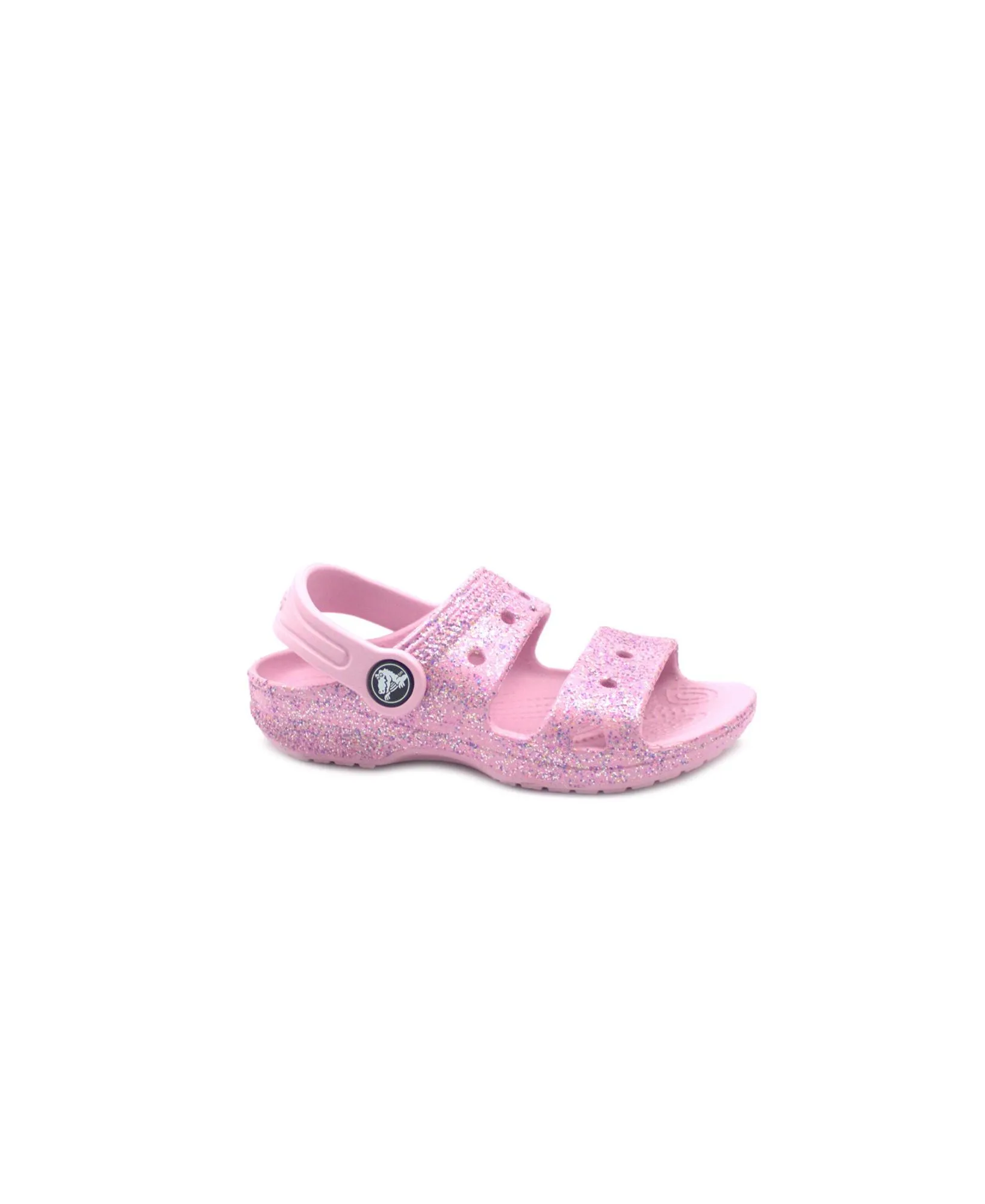 CROCS CLASSIC GLITTER SANDAL 207983 rainbow rosa sandali bambina gomma