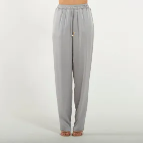 Elisabetta Franchi Pantalone jogger in crêpe grey