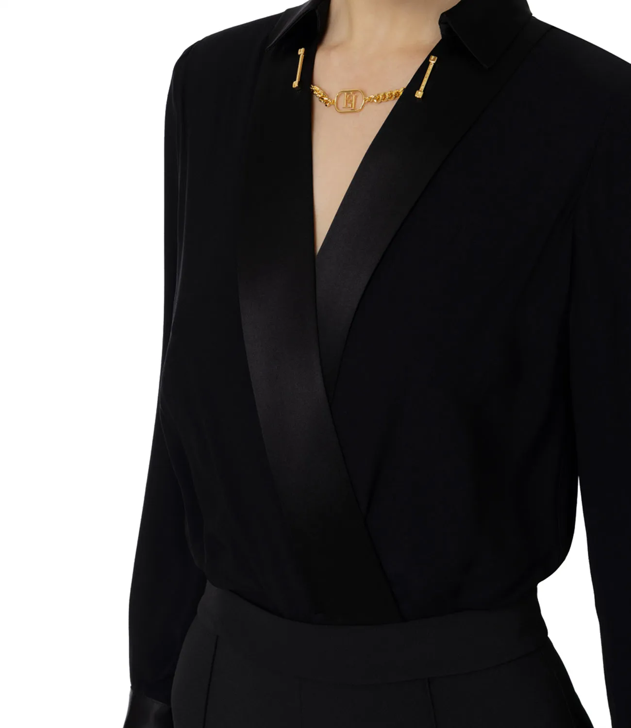 ElISABETTA FRANCHI Tuta Donna Mod. TU0064 1E2 110 Nero