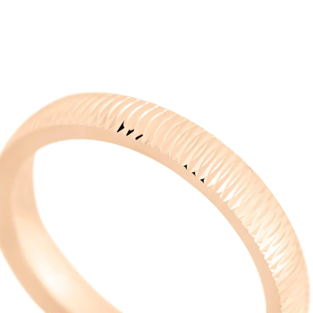 Fede Comoda Leggera Squadrata 3 mm Oro Rosa 750/1000 1679198