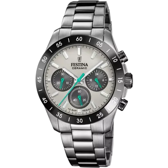 Festina | OROLOGIO FESTINA CERAMIC F20703/1 NERO CINGHIA ACCIAIO INOSSIDABILE 316L