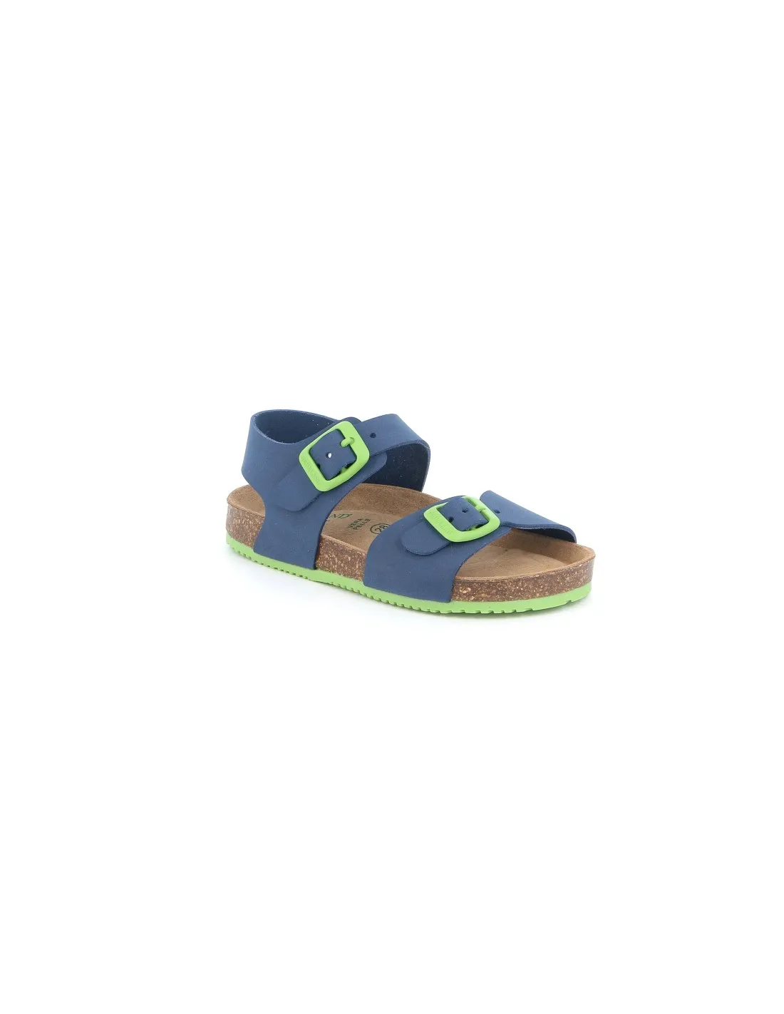 Grunland junior sandalo blu lime  