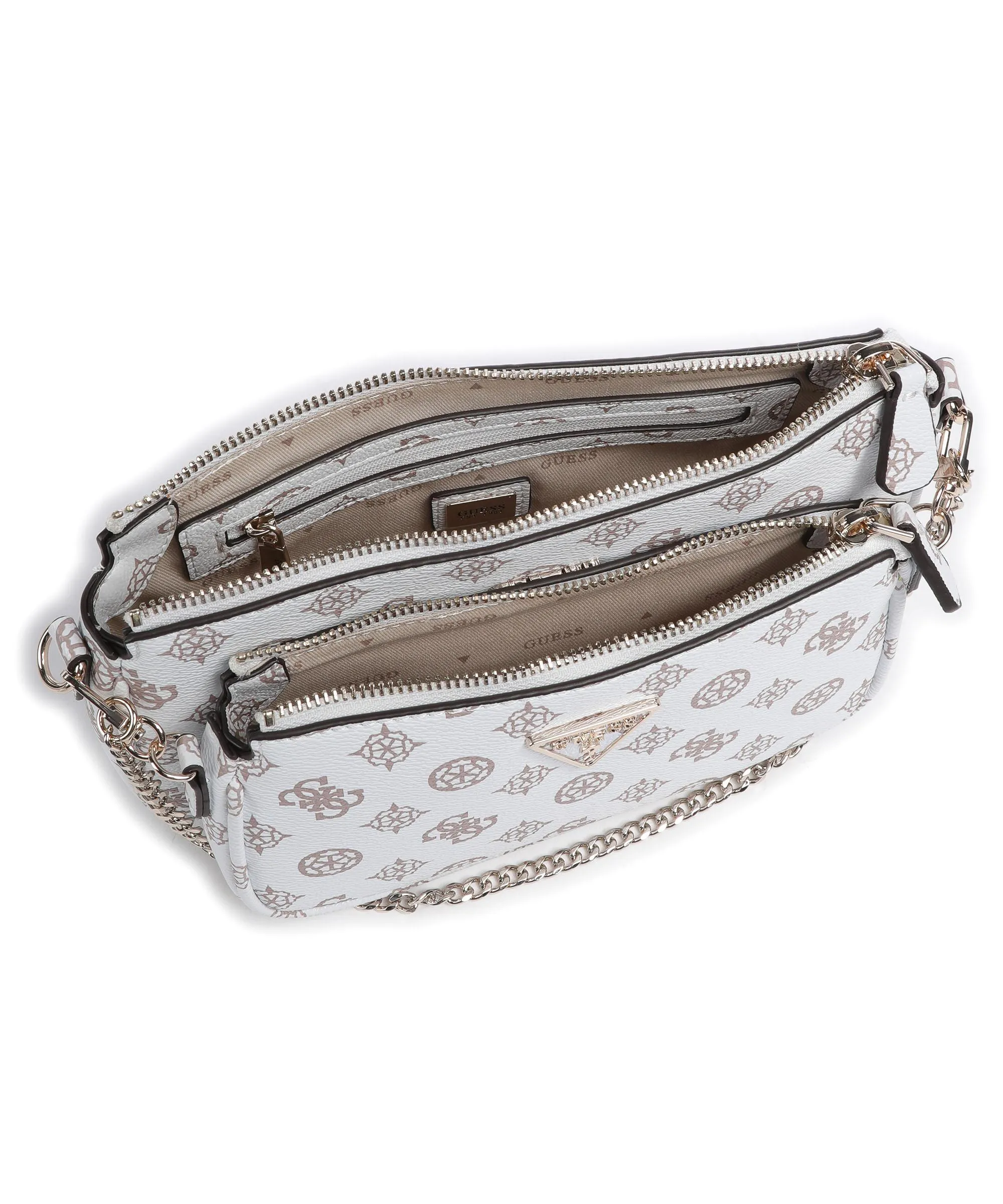  Guess Noelle Borsa a spalla pelle sintetica bianco  