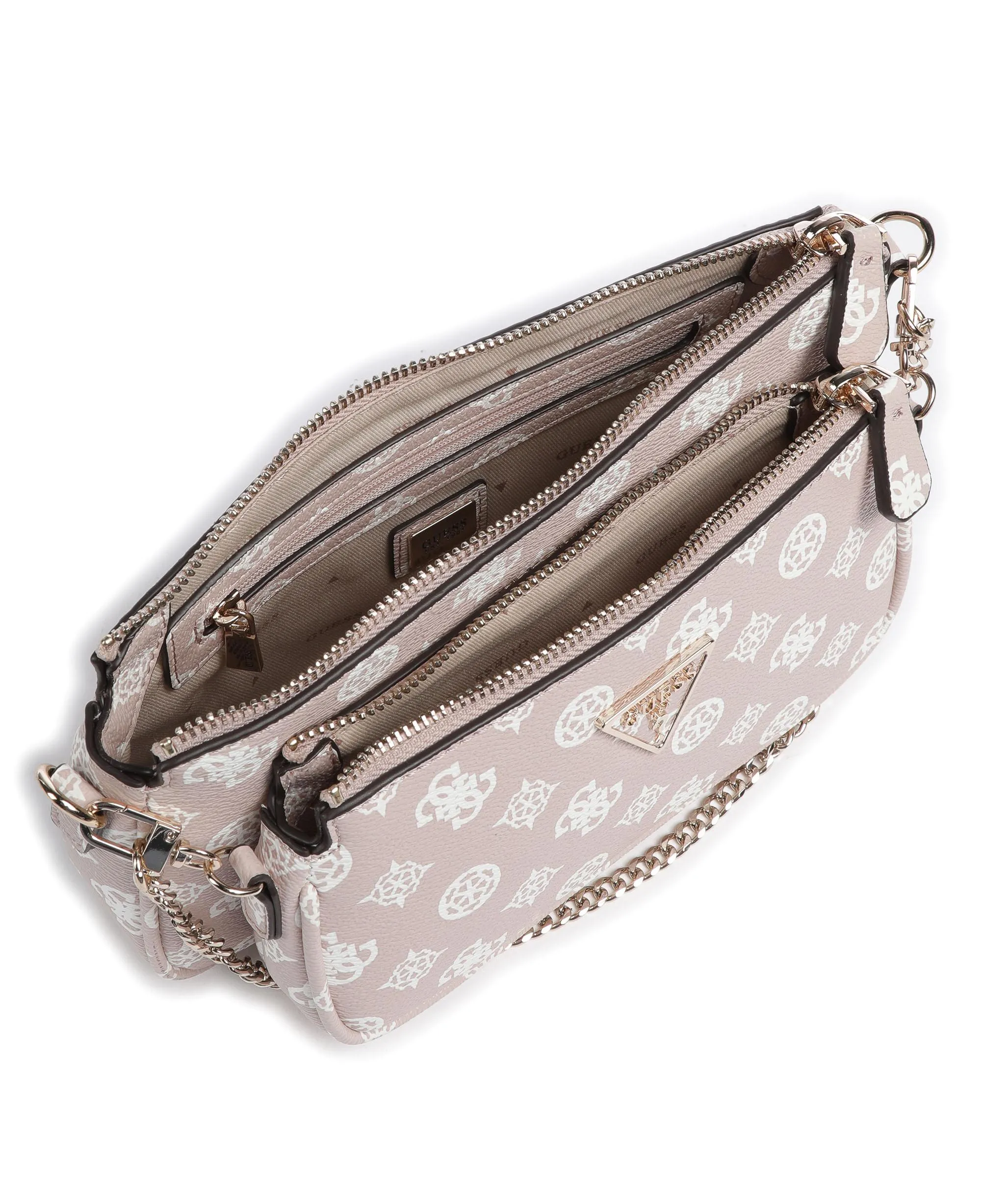  Guess Noelle Borsa a spalla pelle sintetica rosa antico  