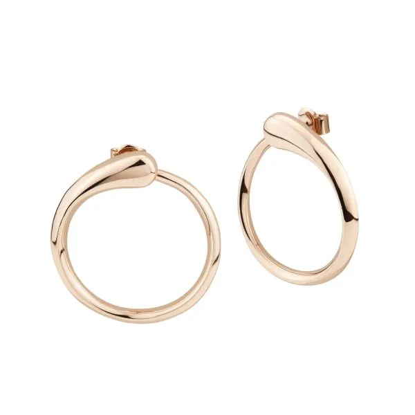 KOR043RS Orecchini color oro rosa contrarié a goccia    