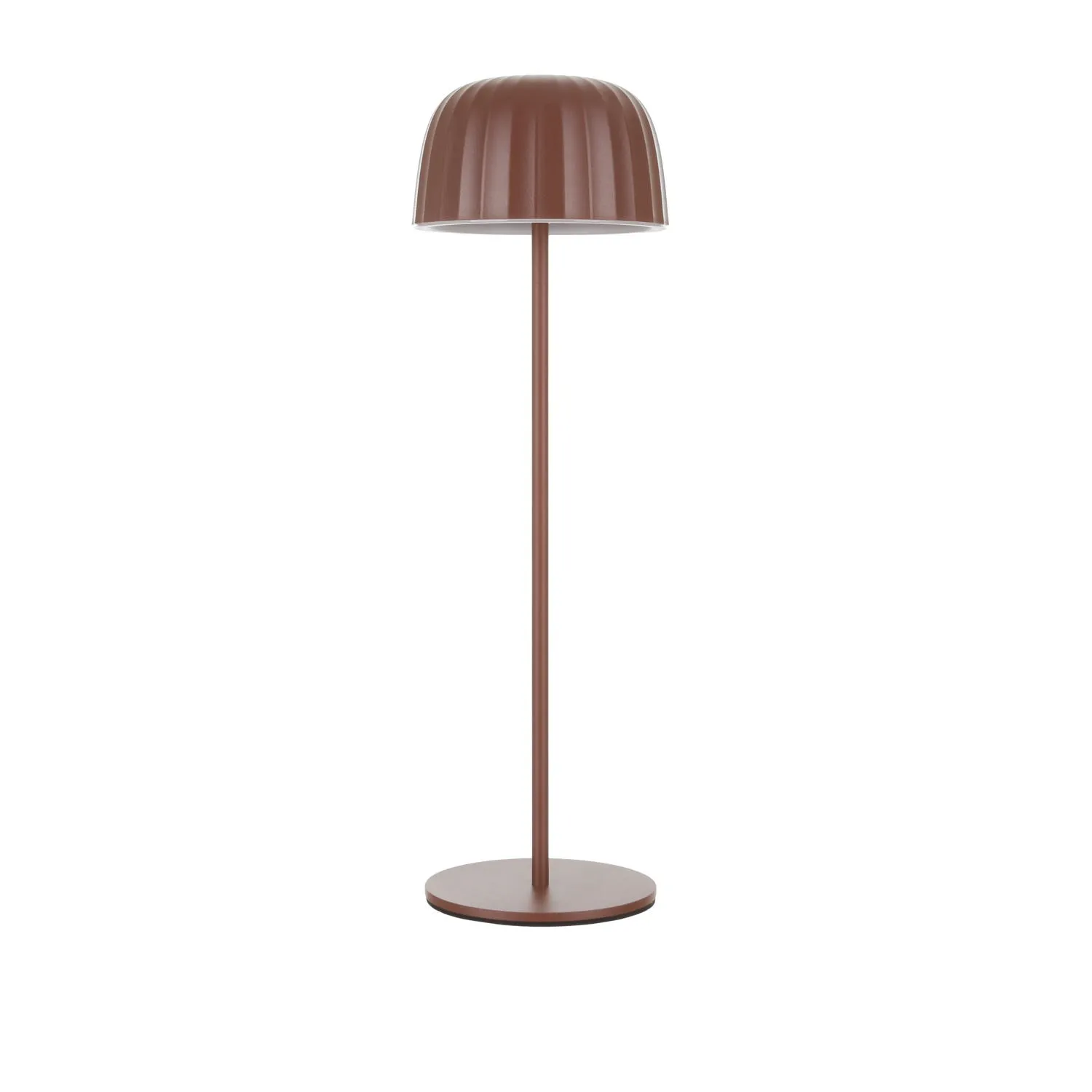 Lampada da tavolo touch ricaricabile - marrone 35 cm 