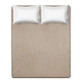 Lenzuolo con angoli matrimoniale - marrone Eco Dreams 