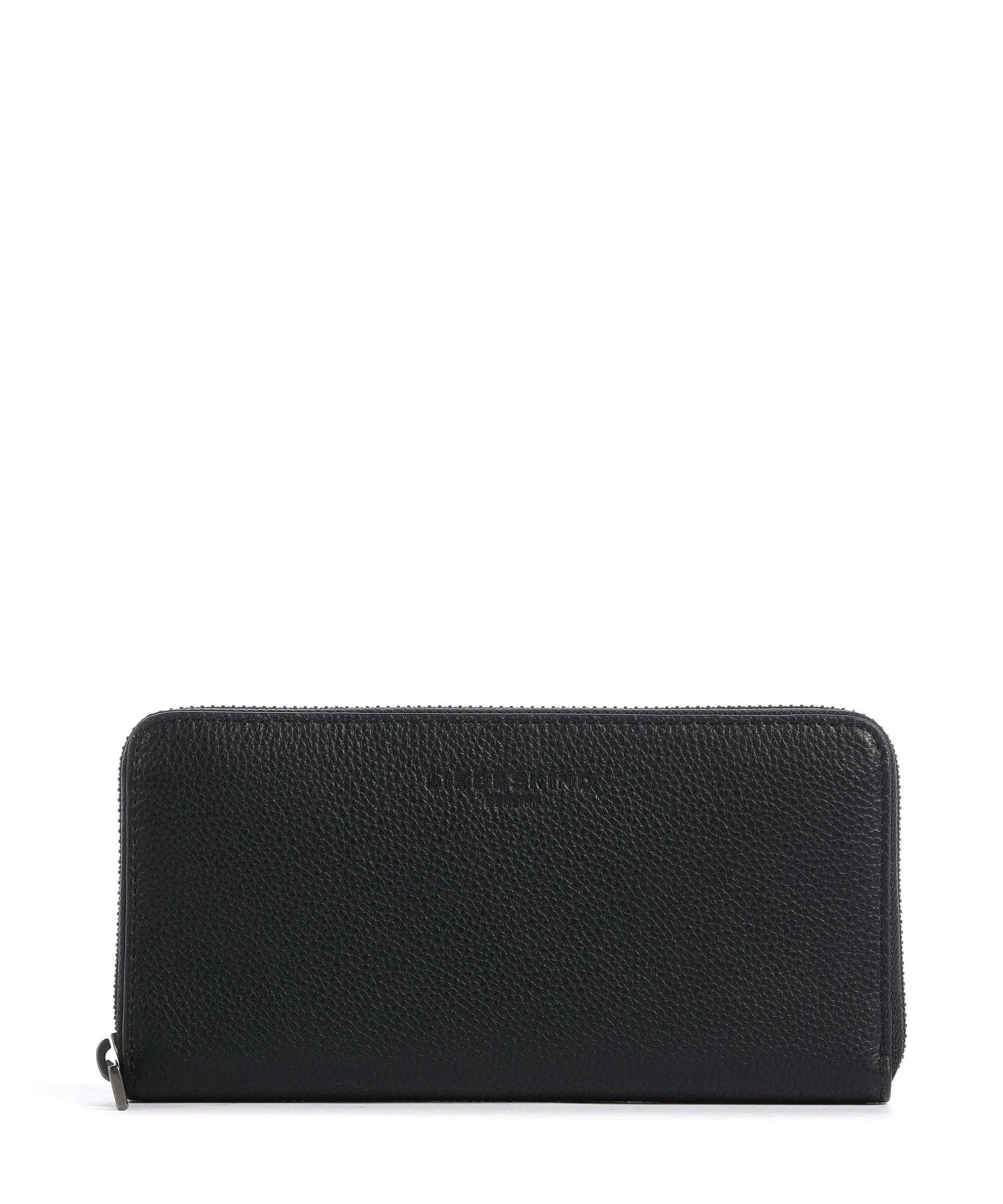 Liebeskind Hera Sally Small Pebble Portafoglio pelle granulata nero  