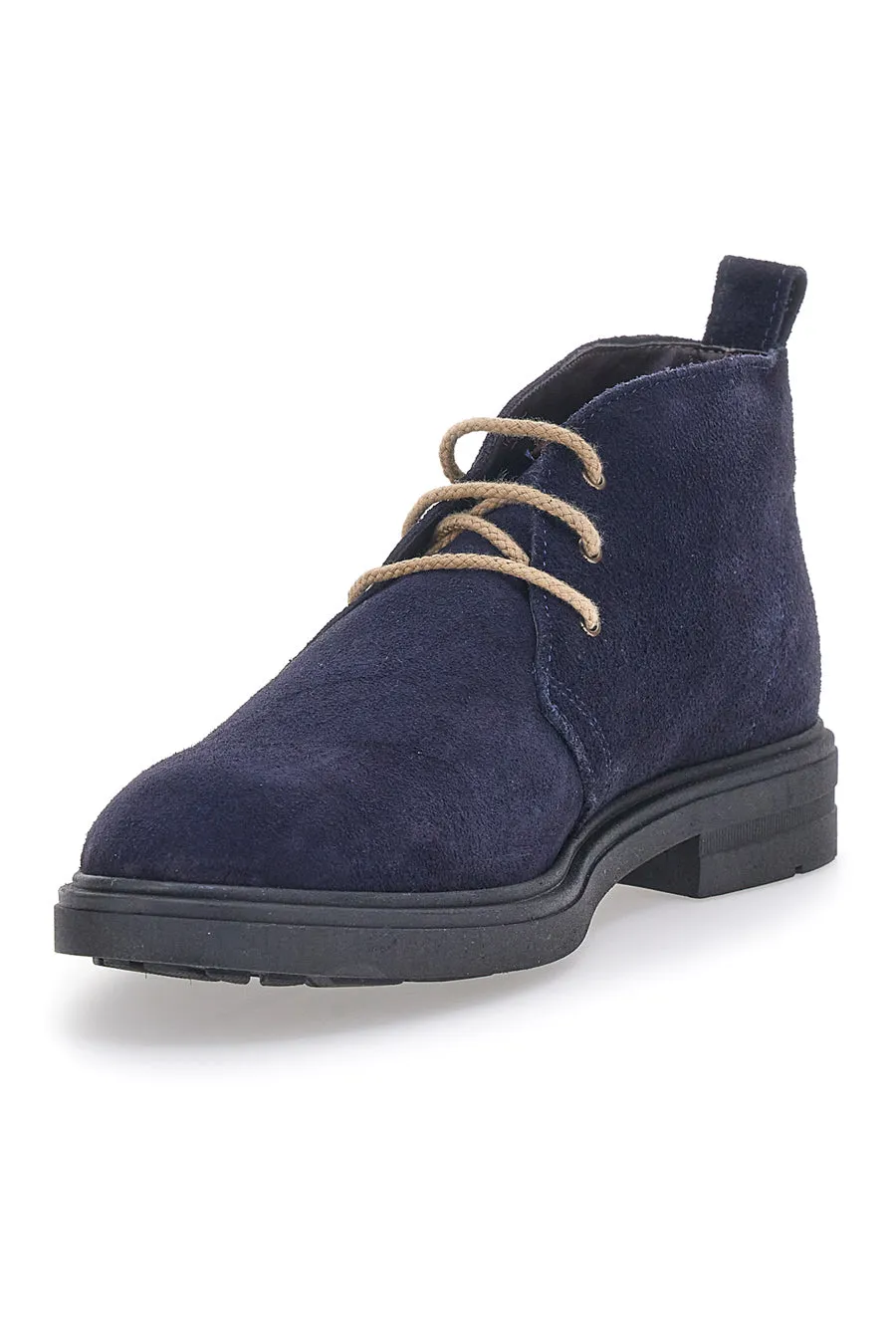   LONGFORD Polacchini Vera Pelle Blu Longford 504