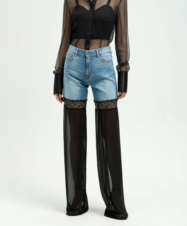 Nensi Dojaka Jeans abbinati con pizzo NDAW23DEN002