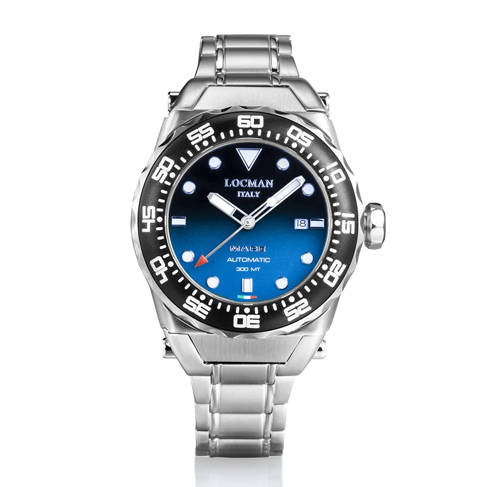 Orologio Uomo Automatico Nuovo Mare Blu Locman