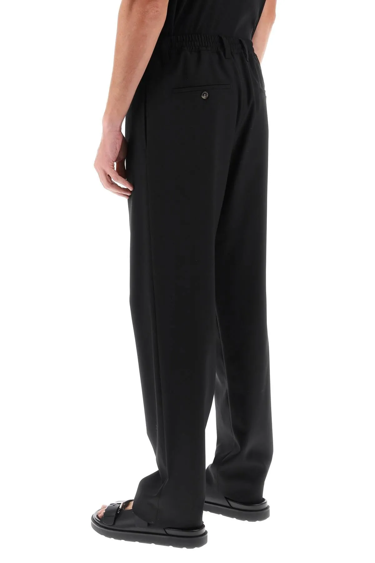 Pantaloni In Fresco Lana