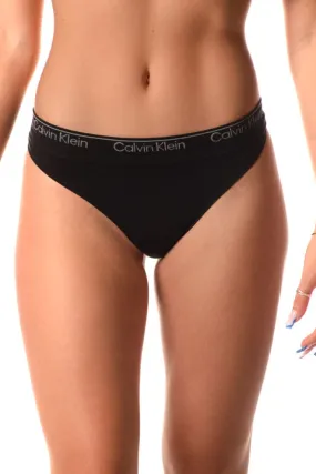 Perizoma Logo Donna Nero