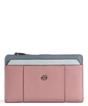  Piquadro Circle RFID Portafoglio pelle di vacchetta grana rosa  