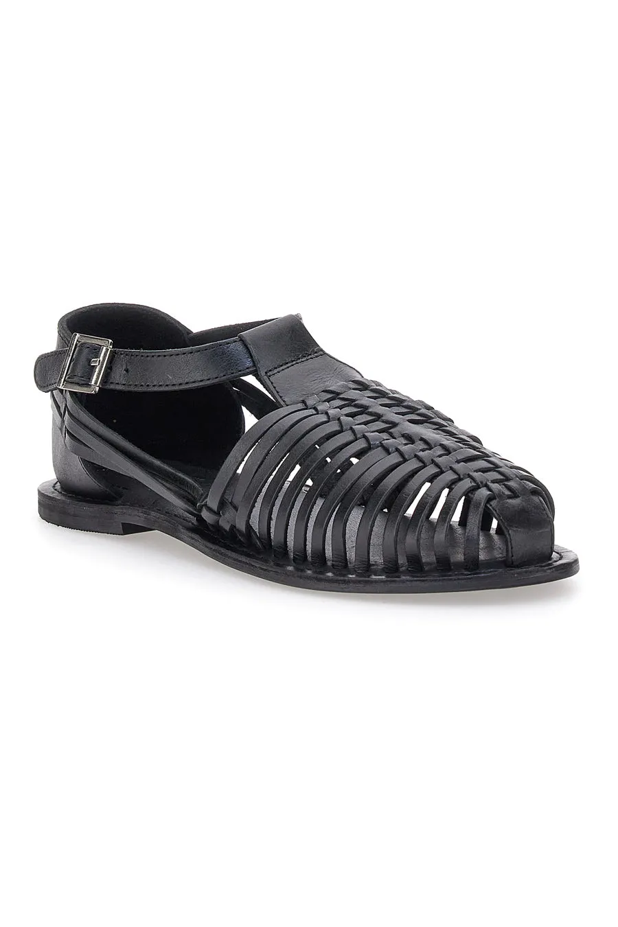   PITTARELLO LOOK Sandali Fisherman Neri Con Suola Flat Pittarello Look 5022