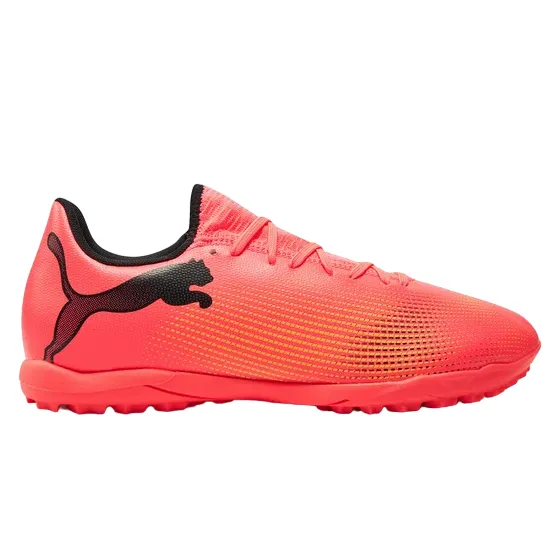 Puma scarpa da calcetto da uomo Future 7 Play TT 107726-03 arancio tramonto-nero