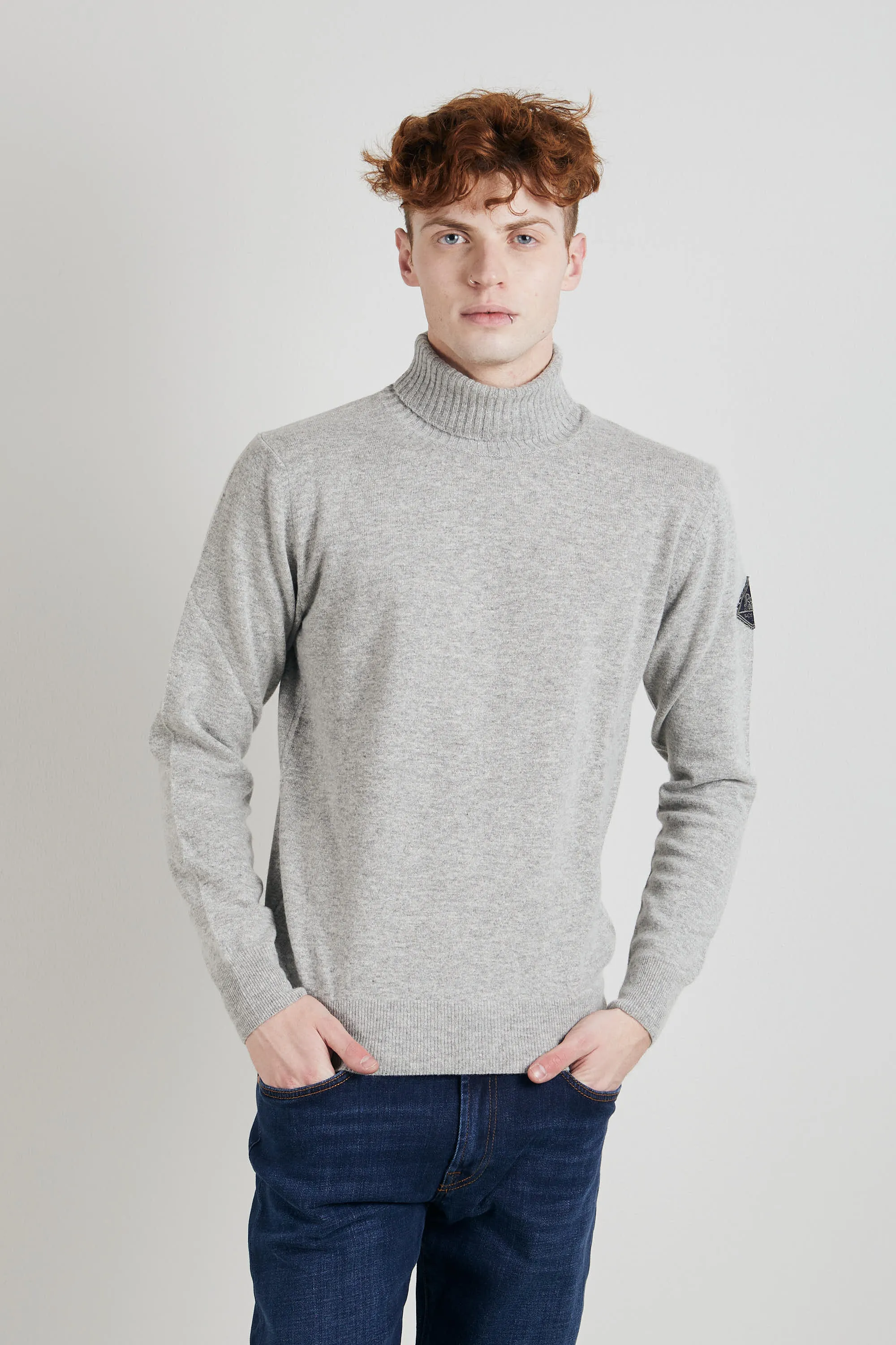Roy Roger's Turtle Neck Wool&ws Fin. 12 Grigio Uomo