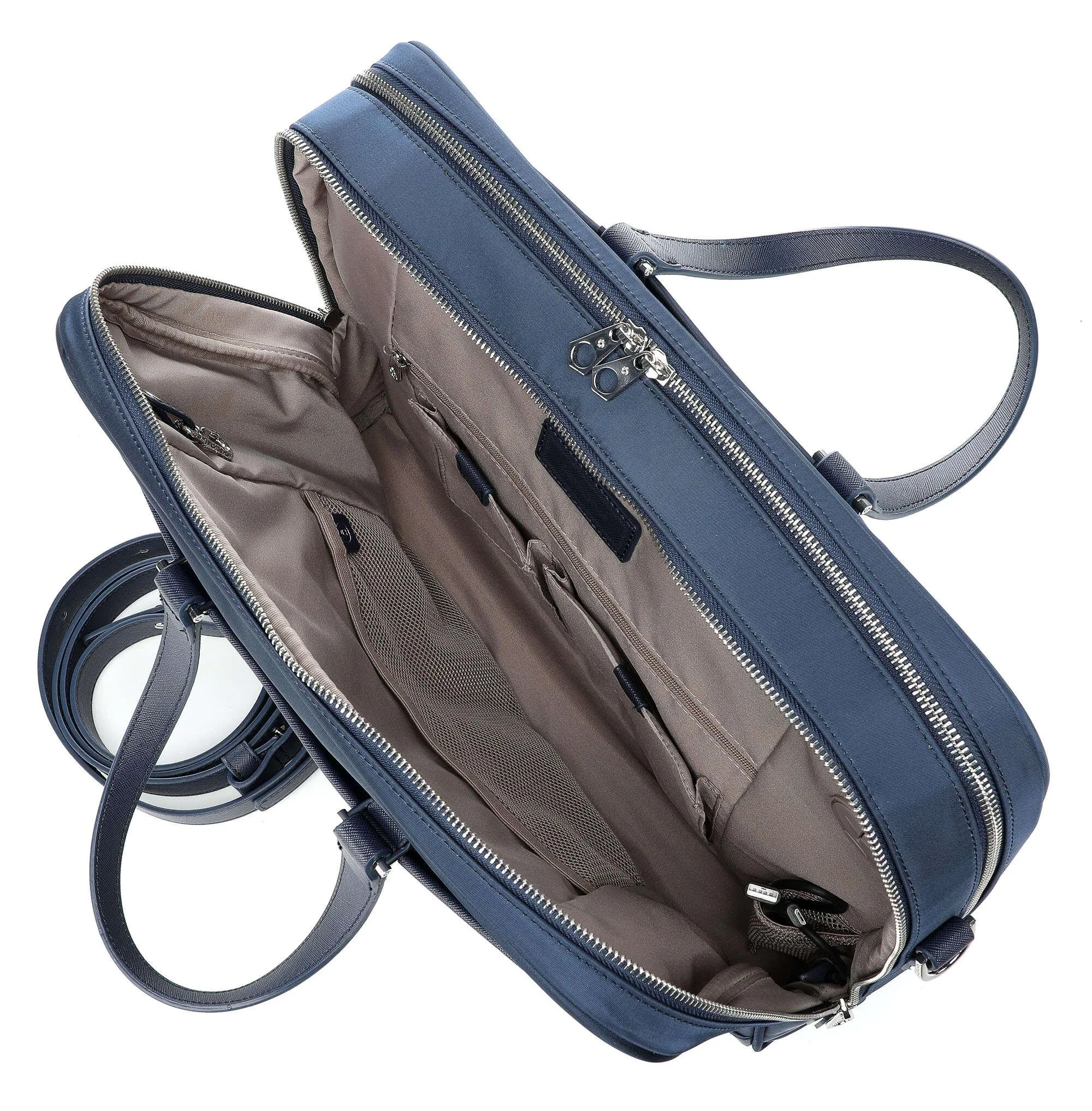  Samsonite Zalia 2.0 Cartella 15.6″ pelle sintetica, nylon blu scuro  