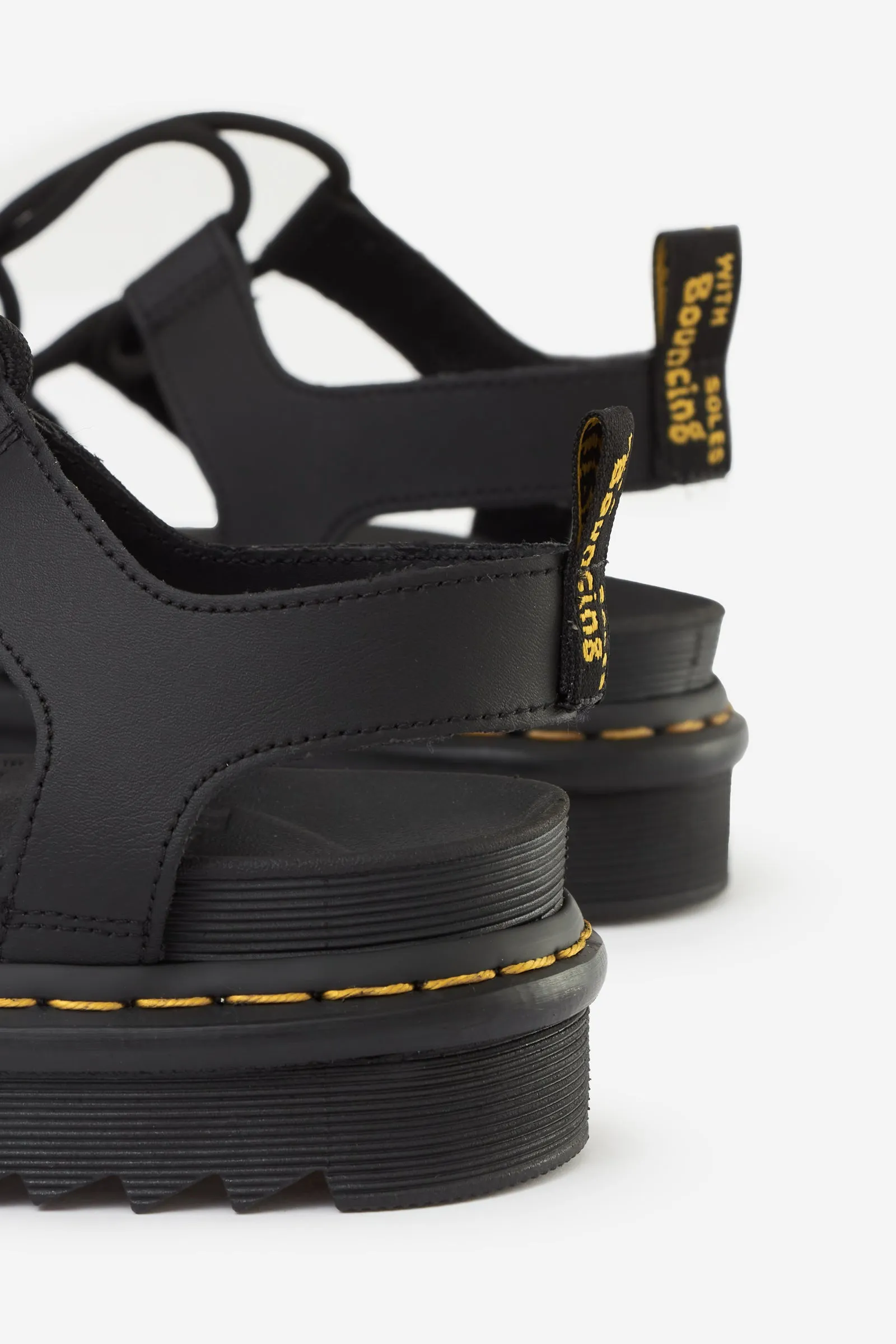 Sandali flats NARTILLA in pelle nera