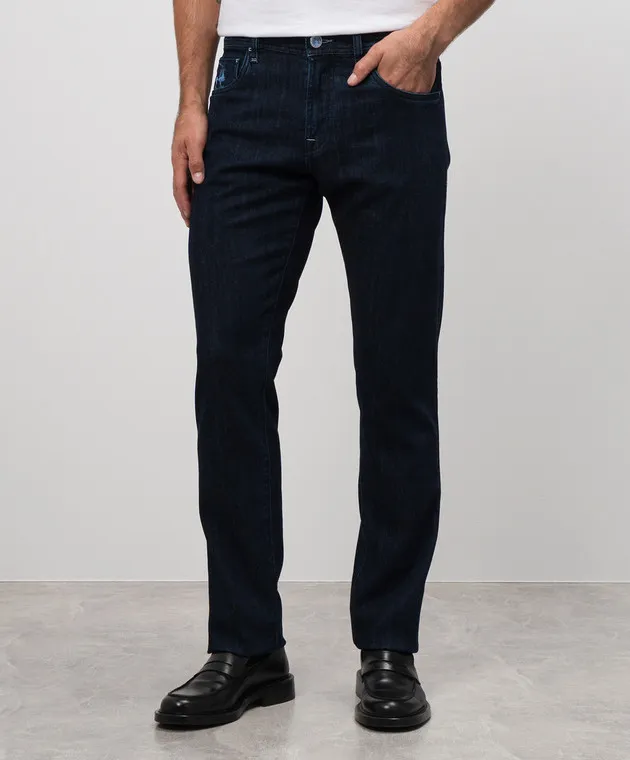Scissor Scriptor Jeans COSTANTINO blu con ricamo logo COSTANTINOT046764