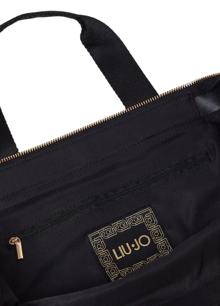 SHOPPING LIU JO ANIMALIER IN TESSUTO 2F4067 T6089 09B62 BROWN ANIMALIER