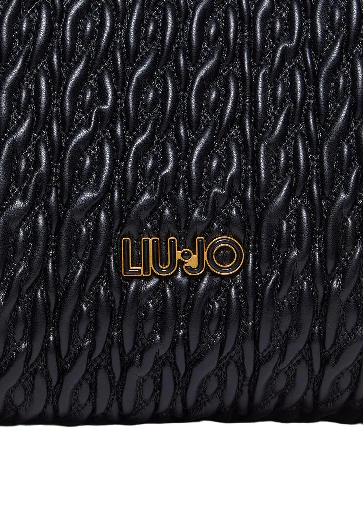 SHOPPING LIU JO IN MATELASSE' CON POCHETTE  AF4313 E0457 22222 NERO