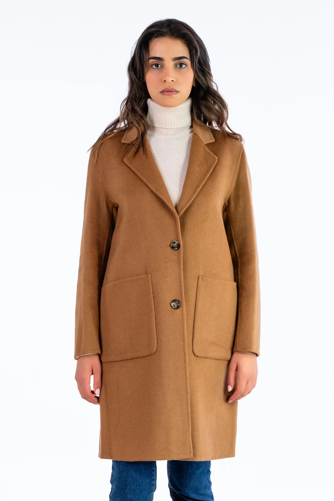  Since're Paris Cappotto cammello misto lana since're paris  