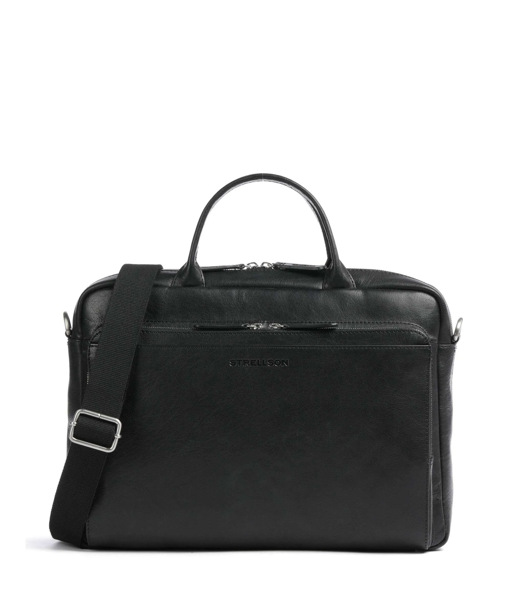  Strellson Kenley Charles Cartella 15″ pelle di bufalo nero  