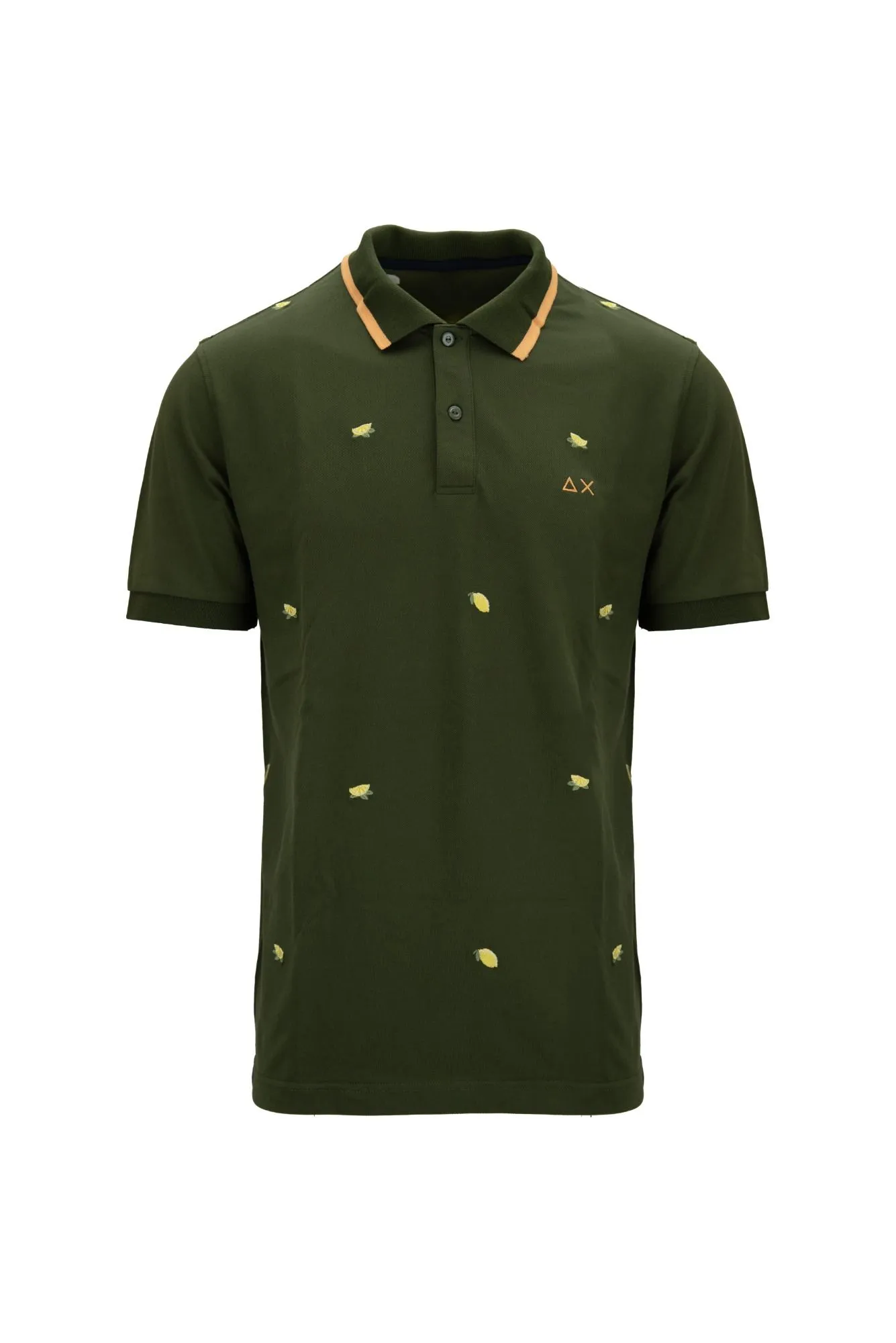 SUN68 A34129 Verde scuro Polo