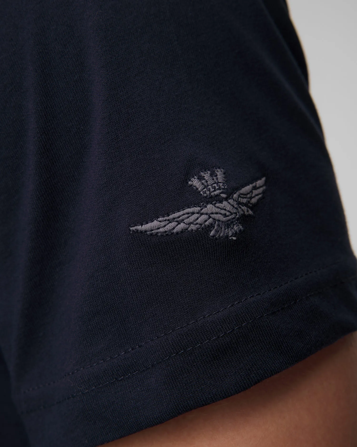 T-shirt blu scuro da uomo Aeronautica Militare 242TS2334J641-8380