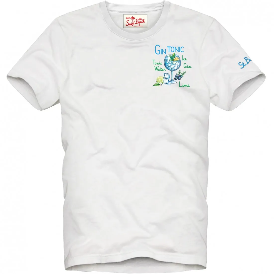 T-SHIRT GIN GLASS 01N EMB MC2 SAINT BARTH TSHM001 03553F