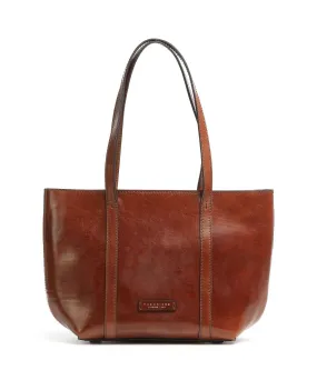  The Bridge Vittoria Borsa shopper pelle di vacchetta liscia marrone  